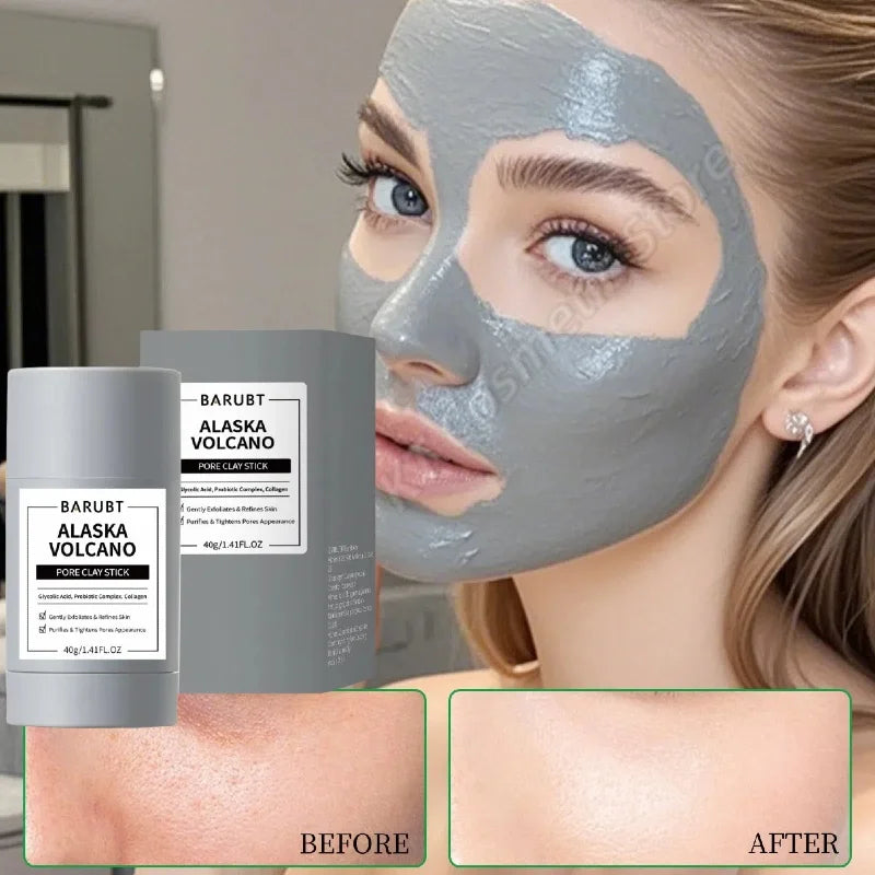 Volcanic Mud Mask Face Deep Cleaning Pores Remove Blackheads Oil Control Moisturizing Brighten Smooth Skin Care Beauty Products