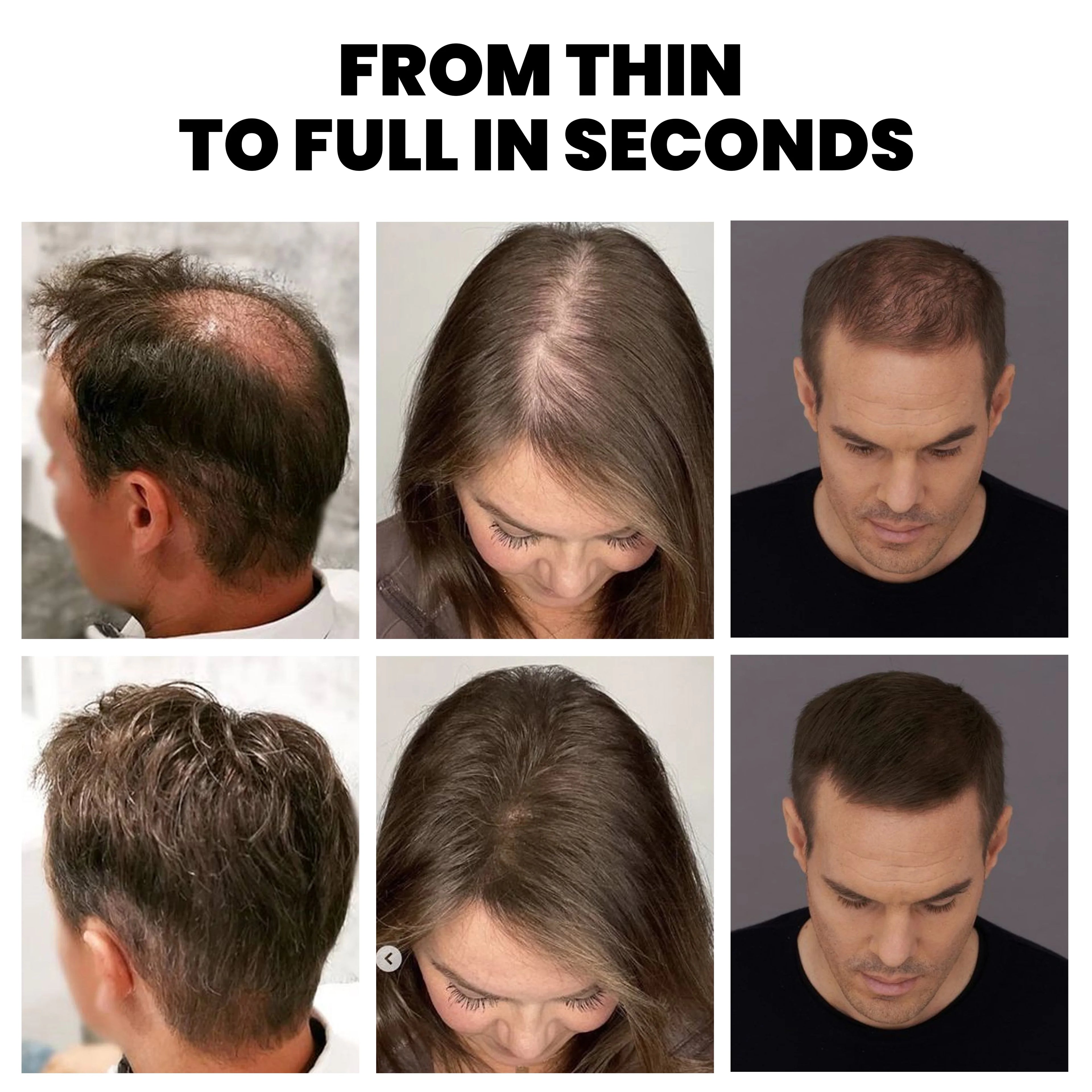 2 in 1 Hair Thickening Fibers 15g + Hold Spray 120ml Natural Coverage Hair Loss Beauty Products