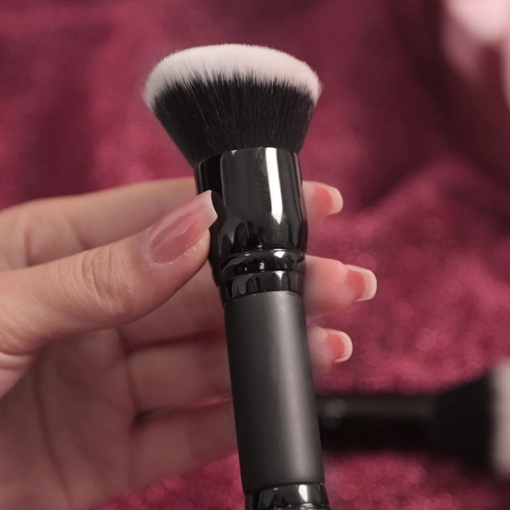 Single Makeup Brushes Private Label Popular Round Angled Foundation Makeup Blending Brush With Packing Wholesale 10pcs/lot