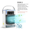 Household Air Conditioner LED Night Light Air Cooler Fan Portable Humidifier Desktop Mist Cooling Fan For Office Home Mini Fan