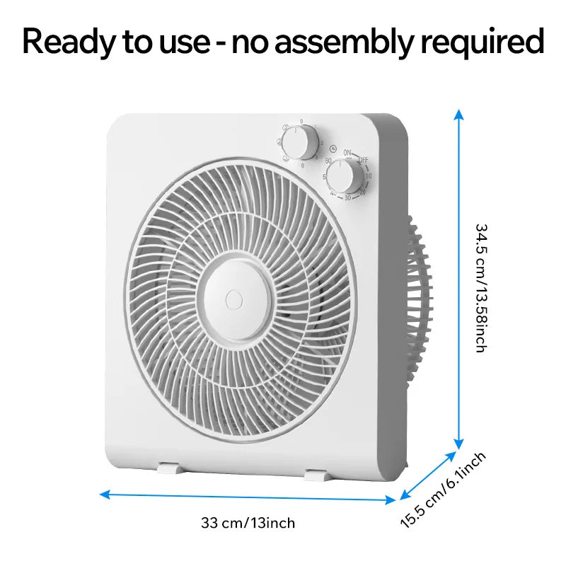 Household desk electric fan, silent table fan, revolving blade fan, desktop mini fan