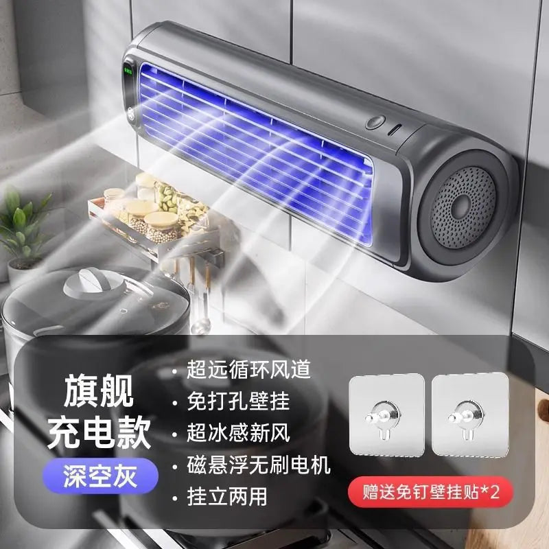 Household Small Fan Silent Kitchen Air Conditioner Toilet Wall Hanging Dormitory Wall Hanging Electric Fan