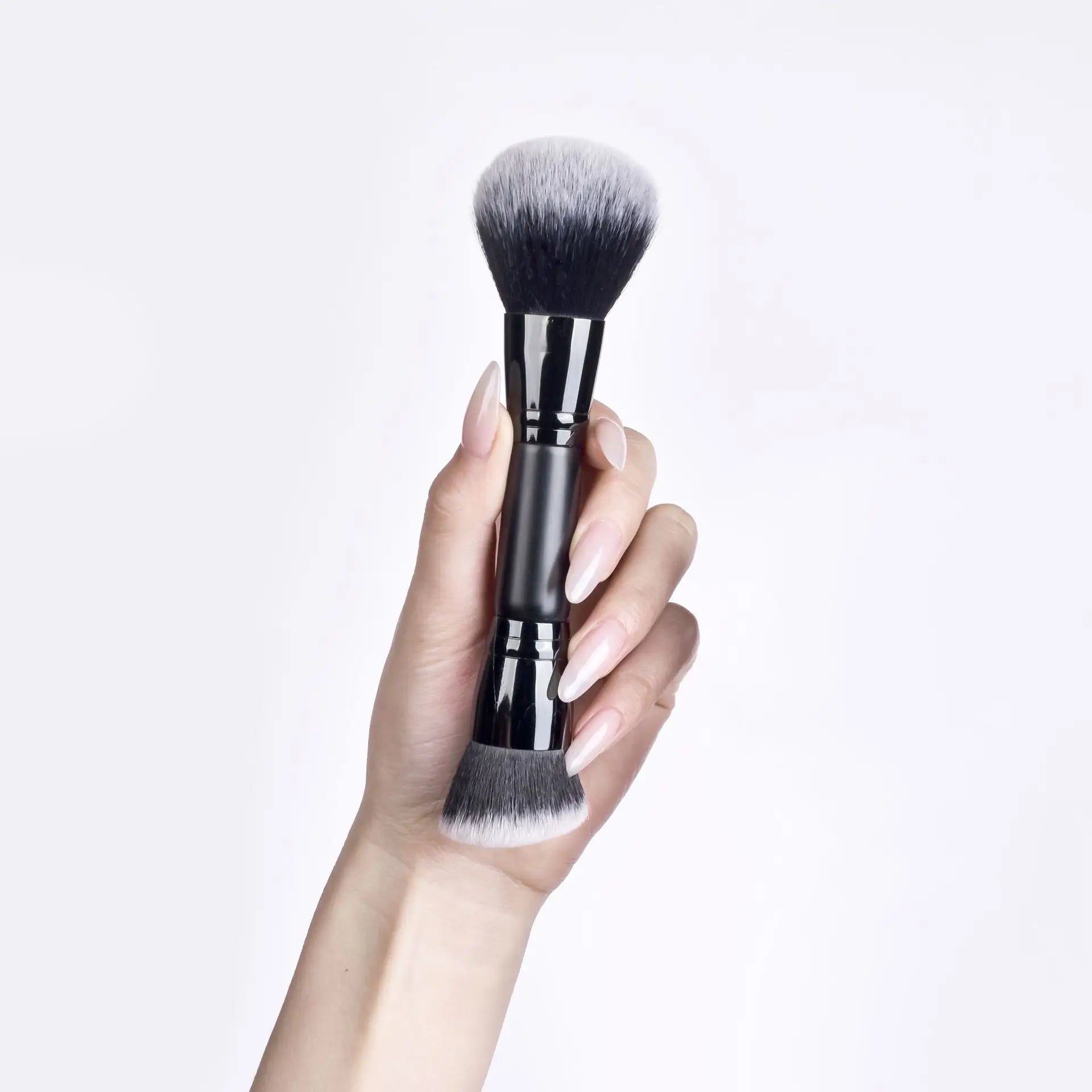 Single Makeup Brushes Private Label Popular Round Angled Foundation Makeup Blending Brush With Packing Wholesale 10pcs/lot