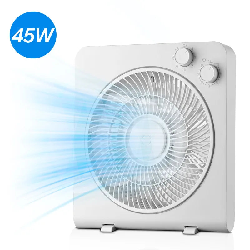 Household desk electric fan, silent table fan, revolving blade fan, desktop mini fan