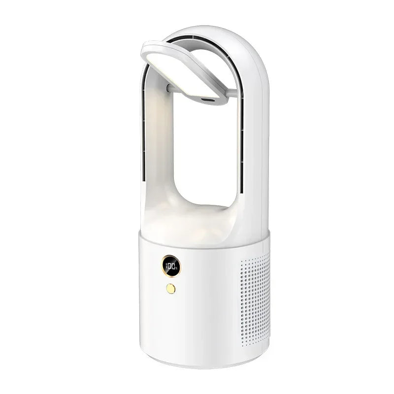 Household 220v New Vertical Desktop Bladeless Fan Home Student Dormitory Small Desktop Usb Charging Mute Fan Home Appliance