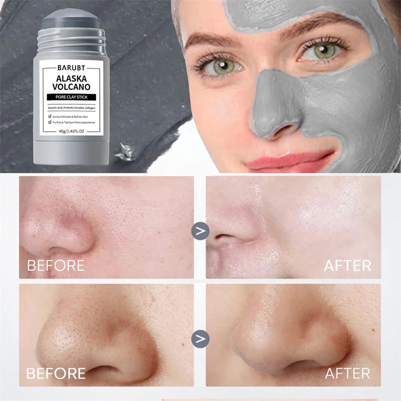 Volcanic Mud Mask Face Deep Cleaning Pores Remove Blackheads Oil Control Moisturizing Brighten Smooth Skin Care Beauty Products
