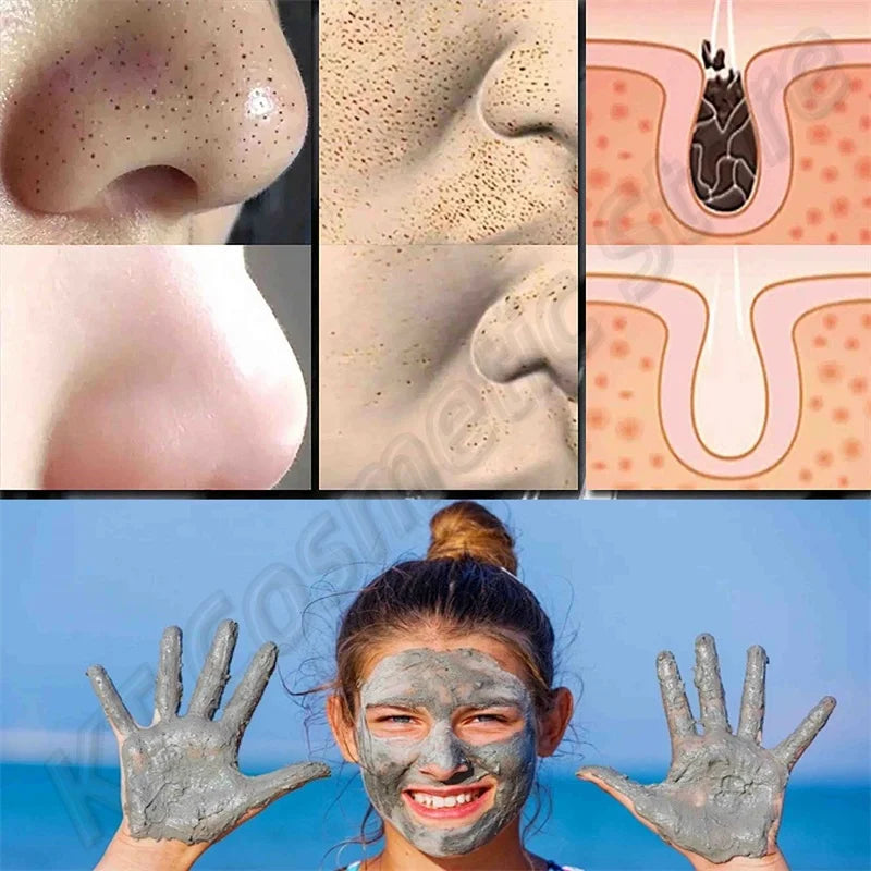Volcanic Mud Mask Face Deep Cleaning Pores Remove Blackheads Oil Control Moisturizing Brighten Smooth Skin Care Beauty Products