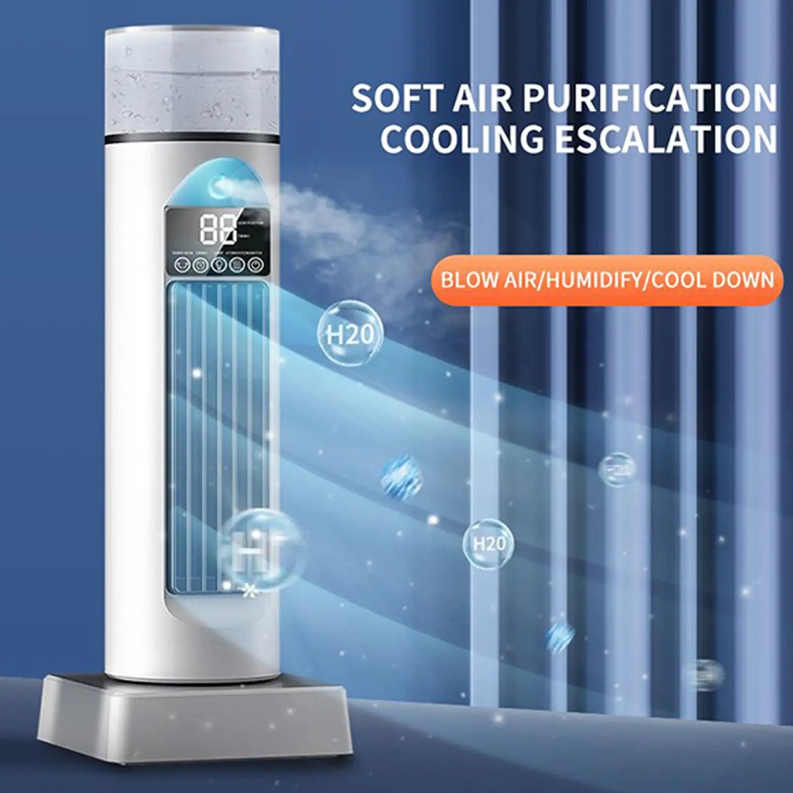Household Fan Air Conditioner Portable Remote Control Air Cooler Air Adjustment Fan Office Home Fan